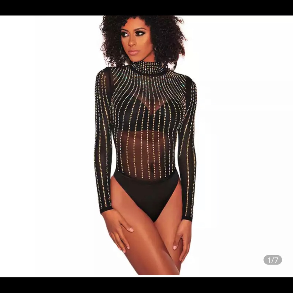 Rhinestone bodysuit